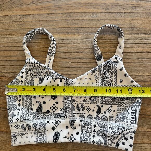 Z Supply Active Bandana Print Sports Bra - Size S - Picture 2 of 6